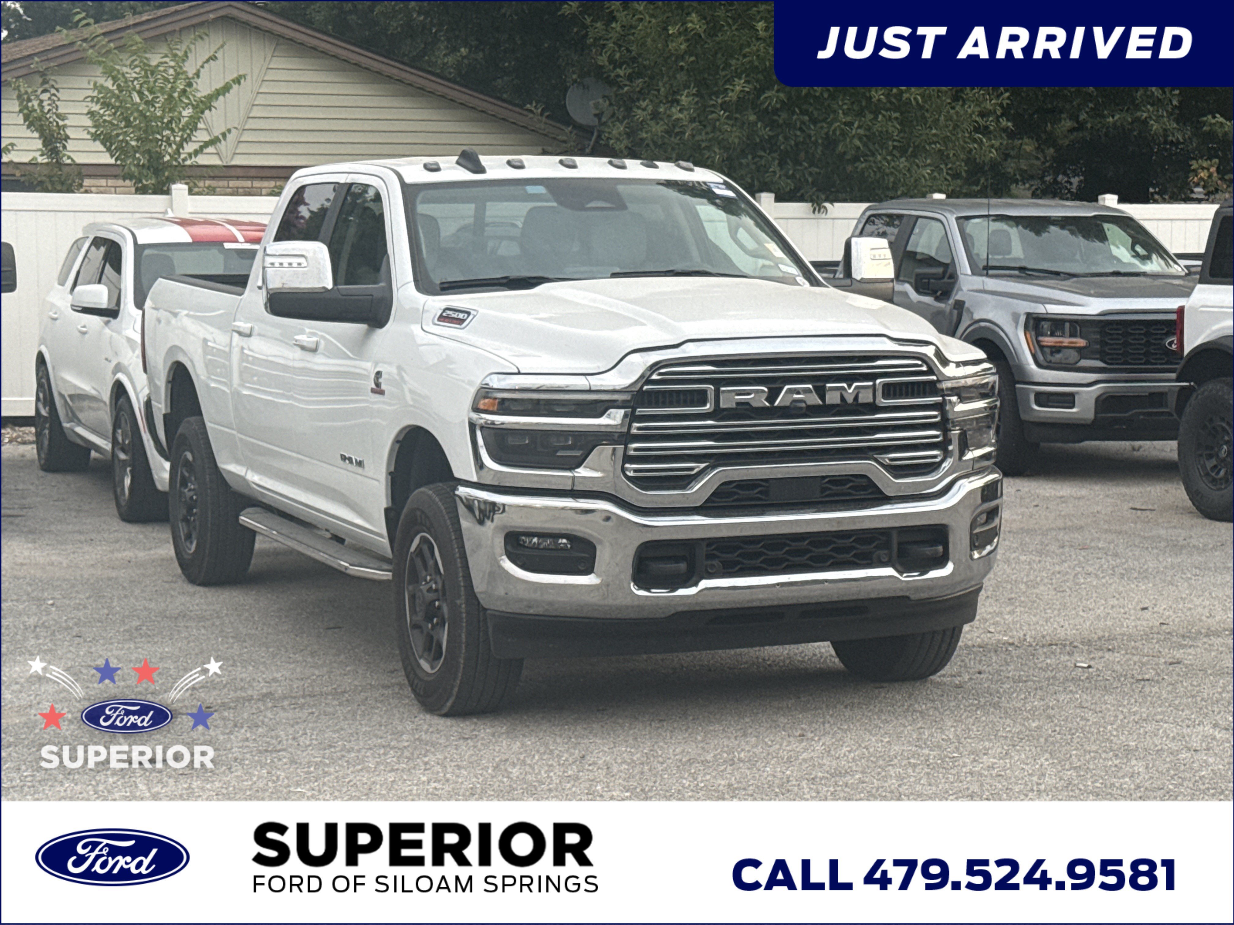Used 2025 Bright White Clearcoat Ram Laramie image 1