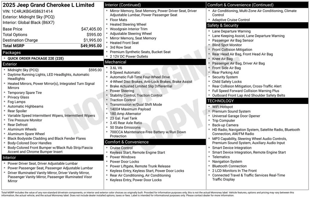 Used 2025 Black Jeep Limited image 4