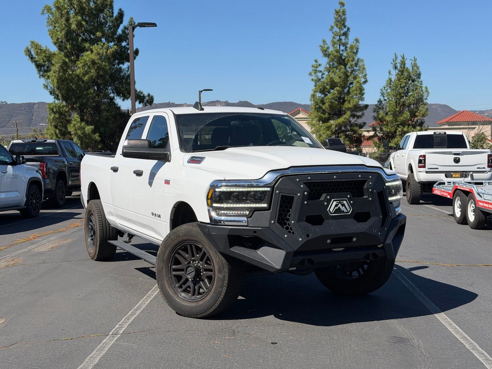 Used 2022 Bright White Clearcoat Ram Tradesman image 1