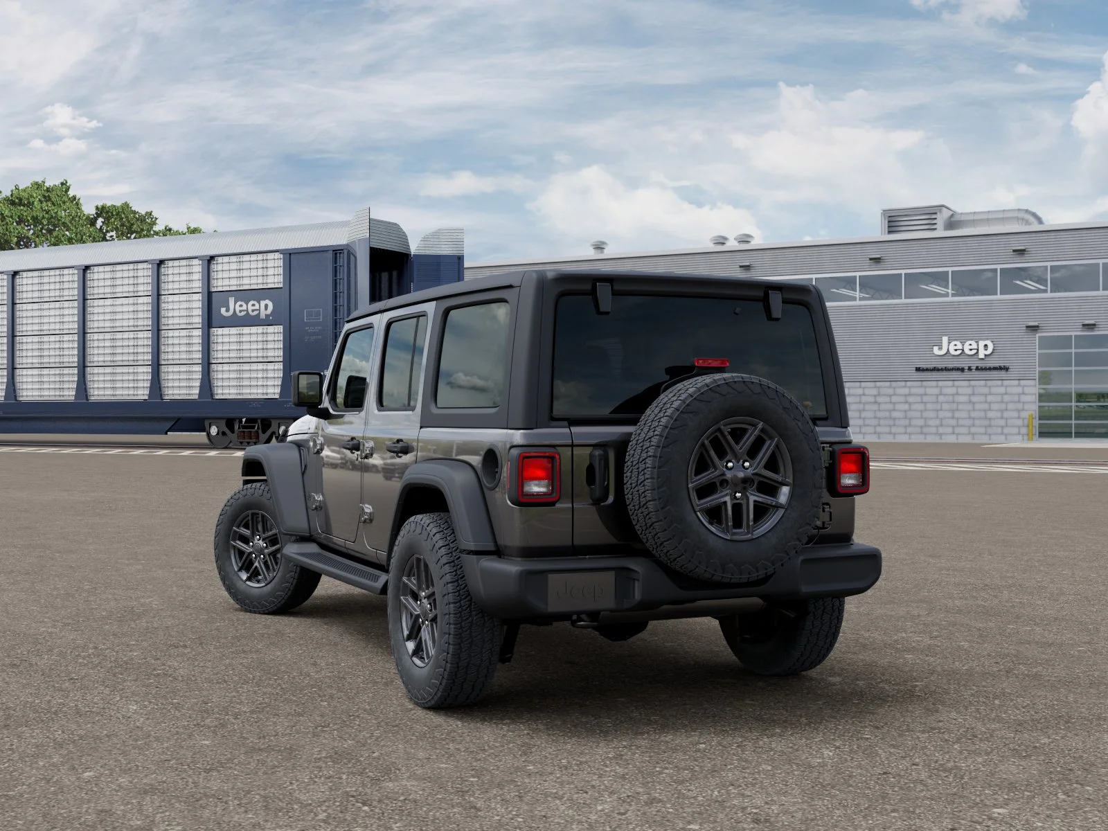 New 2026 Granite Crystal Metallic Clear-Coat Exterior Paint Jeep Sport S image 3