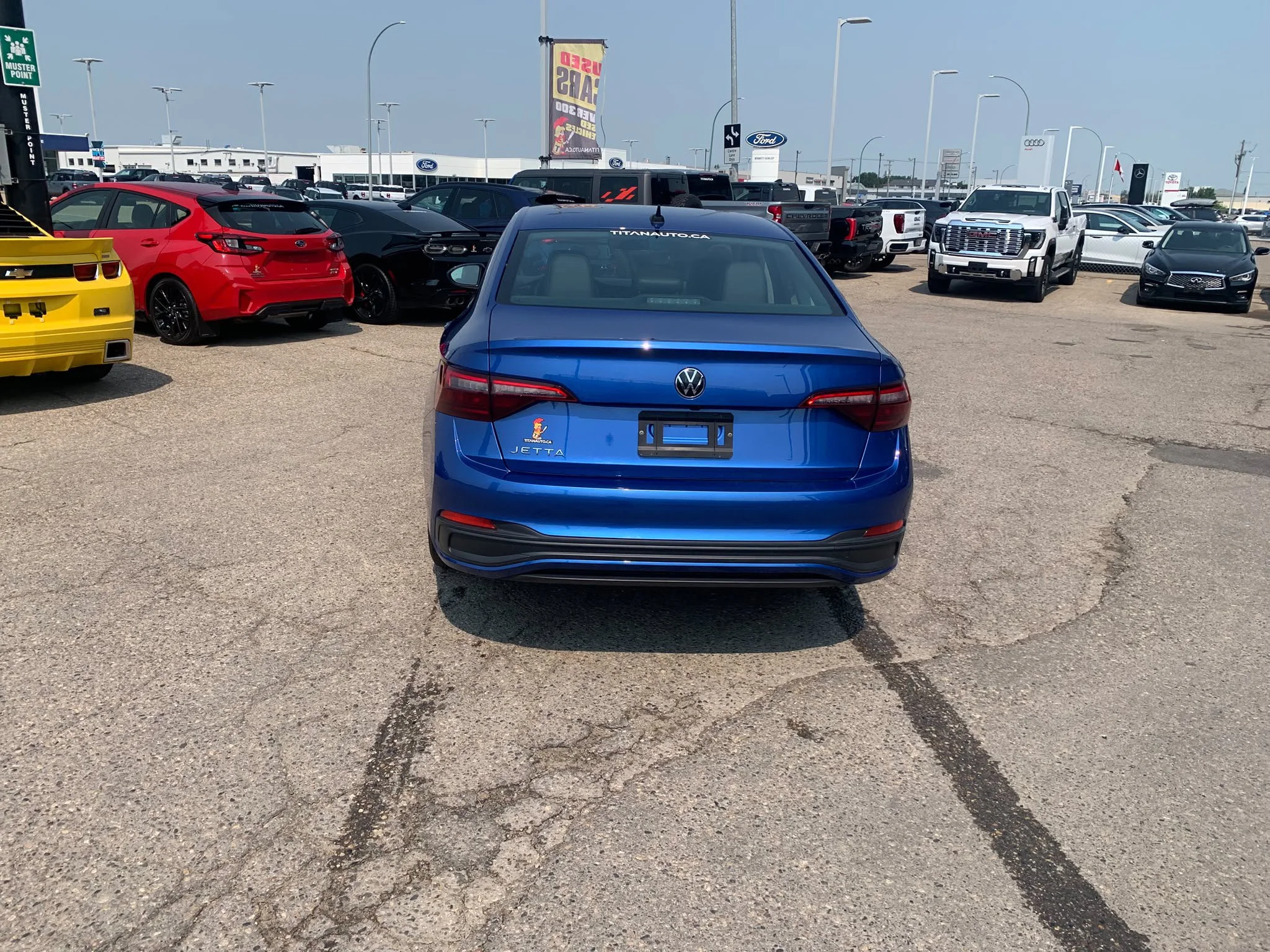 Certified Used 2023 Rising Blue Metallic Volkswagen Comfortline*Htd Leather | Htd Wheel | Adaptive Cruise | Remote Start | Lane Keep Assist | CarPlay image 13