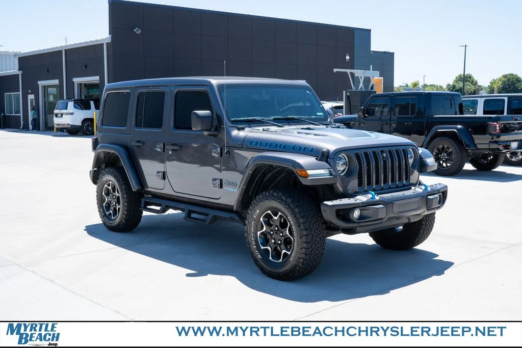 Used 2021 Granite Crystal Metallic Clearcoat Jeep Unlimited Rubicon 4xe image 8