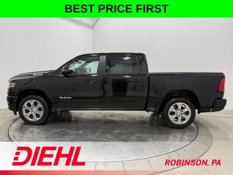New 2026 Diamond Black Crystal Pearl-Coat Exterior Paint RAM Big Horn/Lone Star image 4