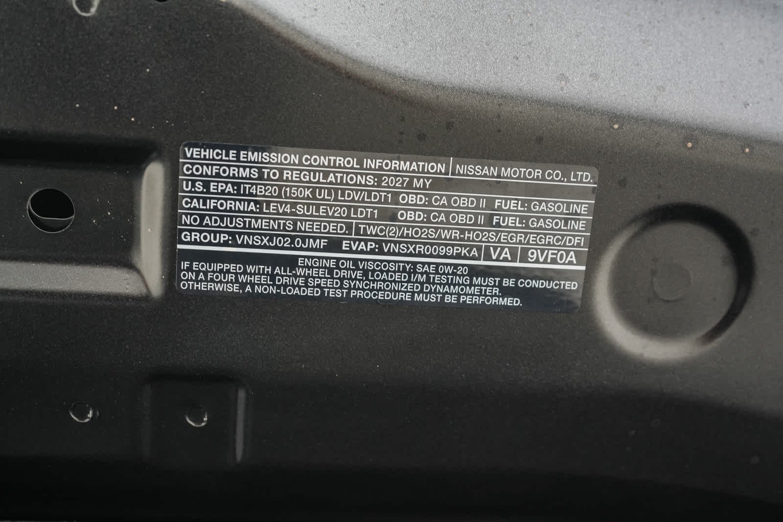 New 2027 Gun Metallic Nissan SV image 14
