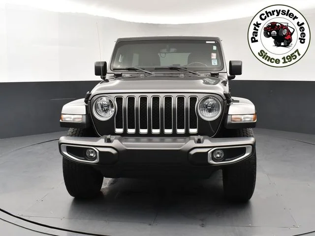 Used 2021 Jeep Wrangler Unlimited Sahara with VIN 1C4HJXEM5MW584418 for sale in Burnsville, Minnesota