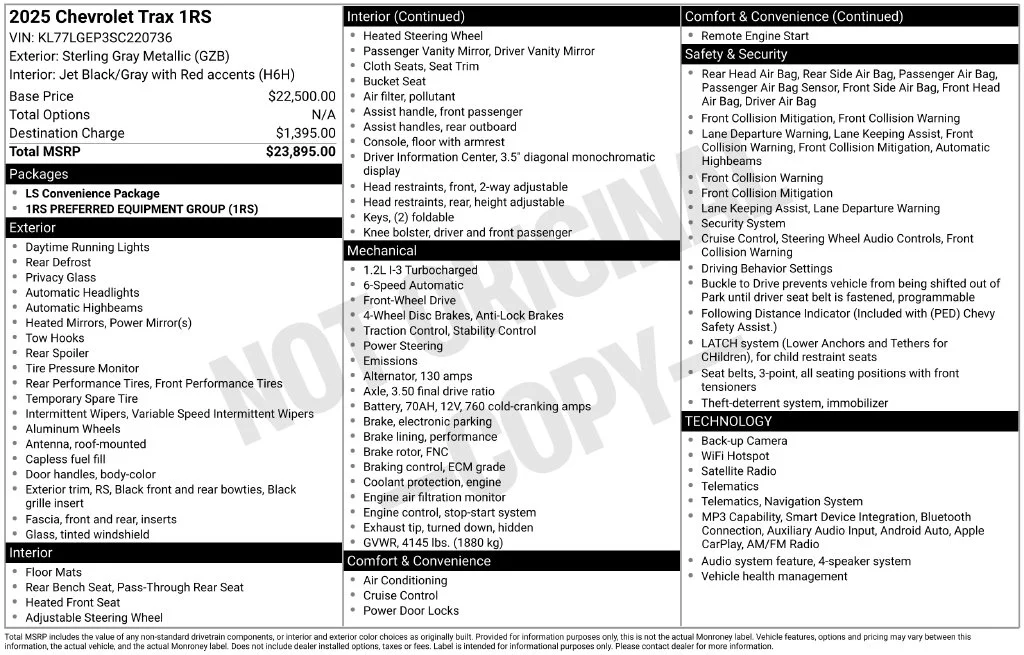 Certified Used 2025 Sterling Gray Metallic Chevrolet 1RS image 22