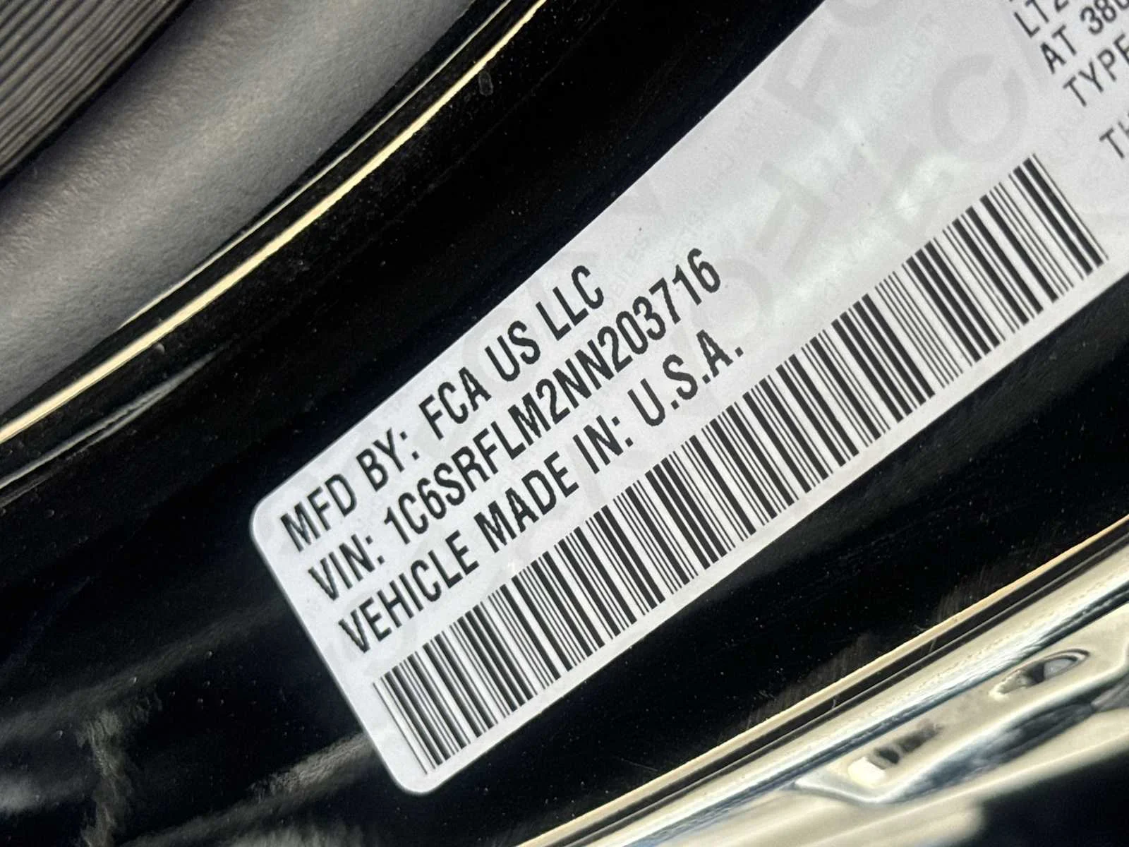 Used 2022 Diamond Black Crystal Pearlcoat Ram Rebel image 24