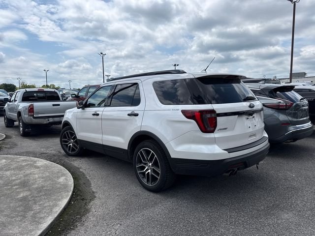 Used 2019 White Platinum Clearcoat Metallic Ford Sport image 4