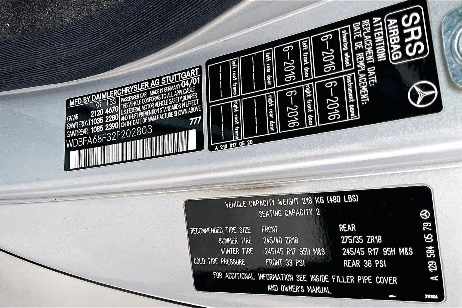 Used 2002 Silver Arrow Silver Metallic Mercedes-Benz  image 29