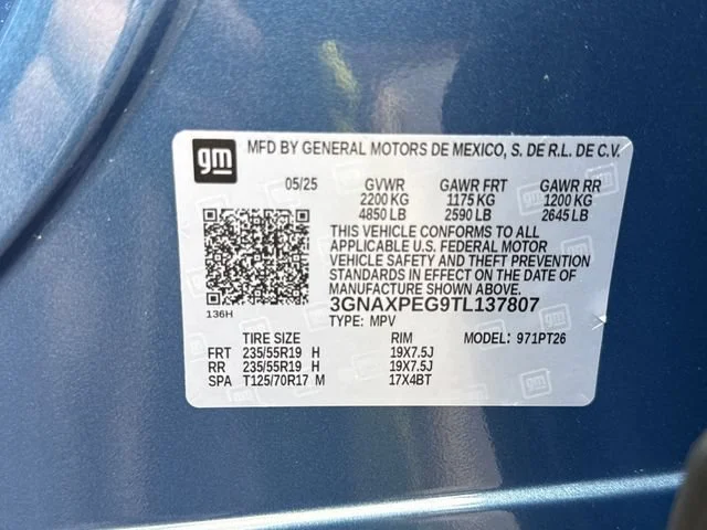 Used 2026 Lakeshore Blue Metallic Chevrolet LT image 30