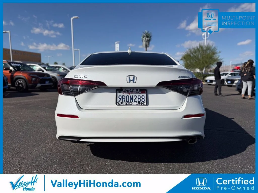 Certified Used 2025 Platinum White Pearl Honda 4D SPORT image 38