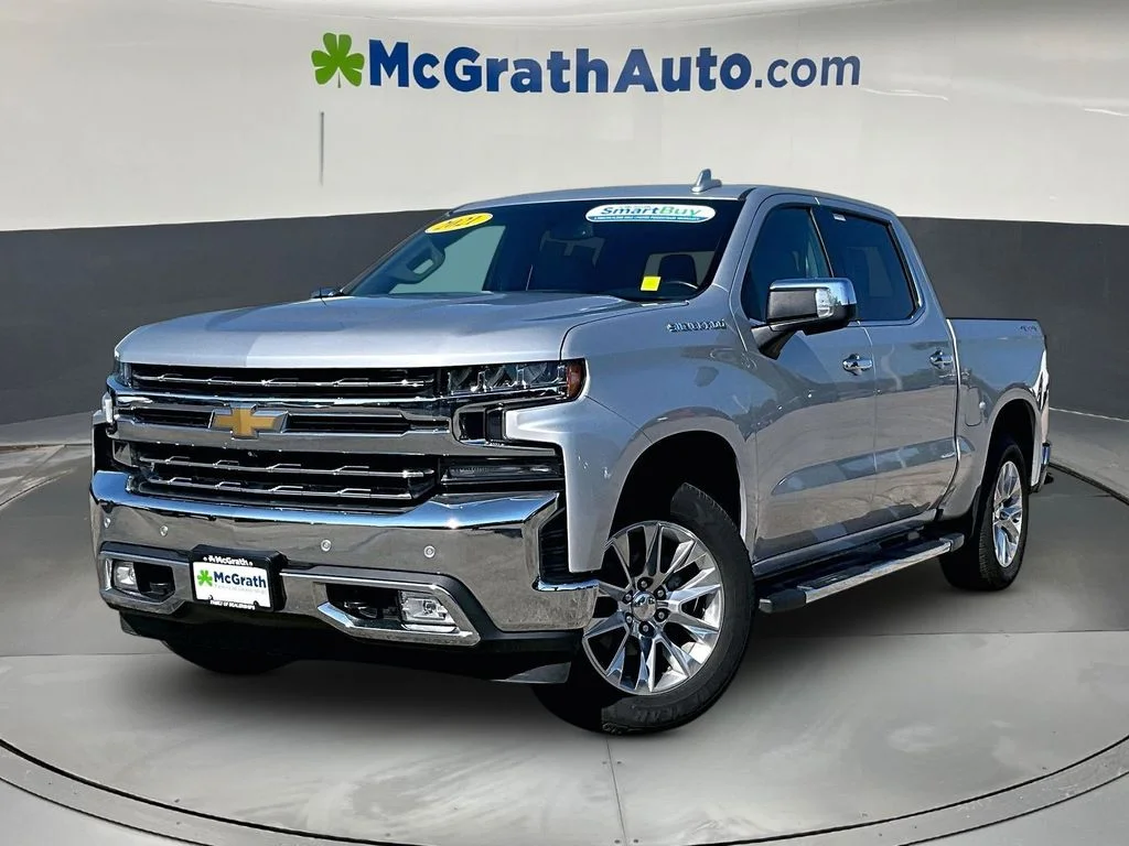 Certified Used 2021 Silver Chevrolet LTZ image 3