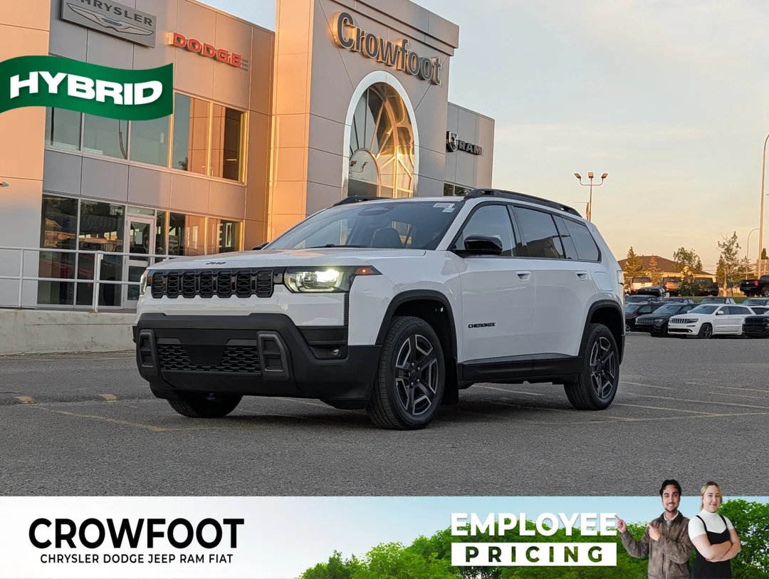 New 2026 White Jeep Limited - - 4x4 - Hybrid - Panoramic Sunroof - Leather Seats - Heated Seats & More! image 1