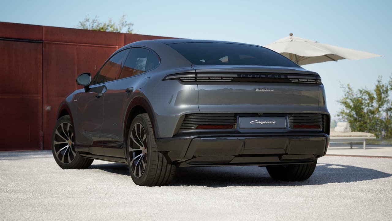 New 2026 Vanadium Grey Metallic Porsche Coupe Electric image 3