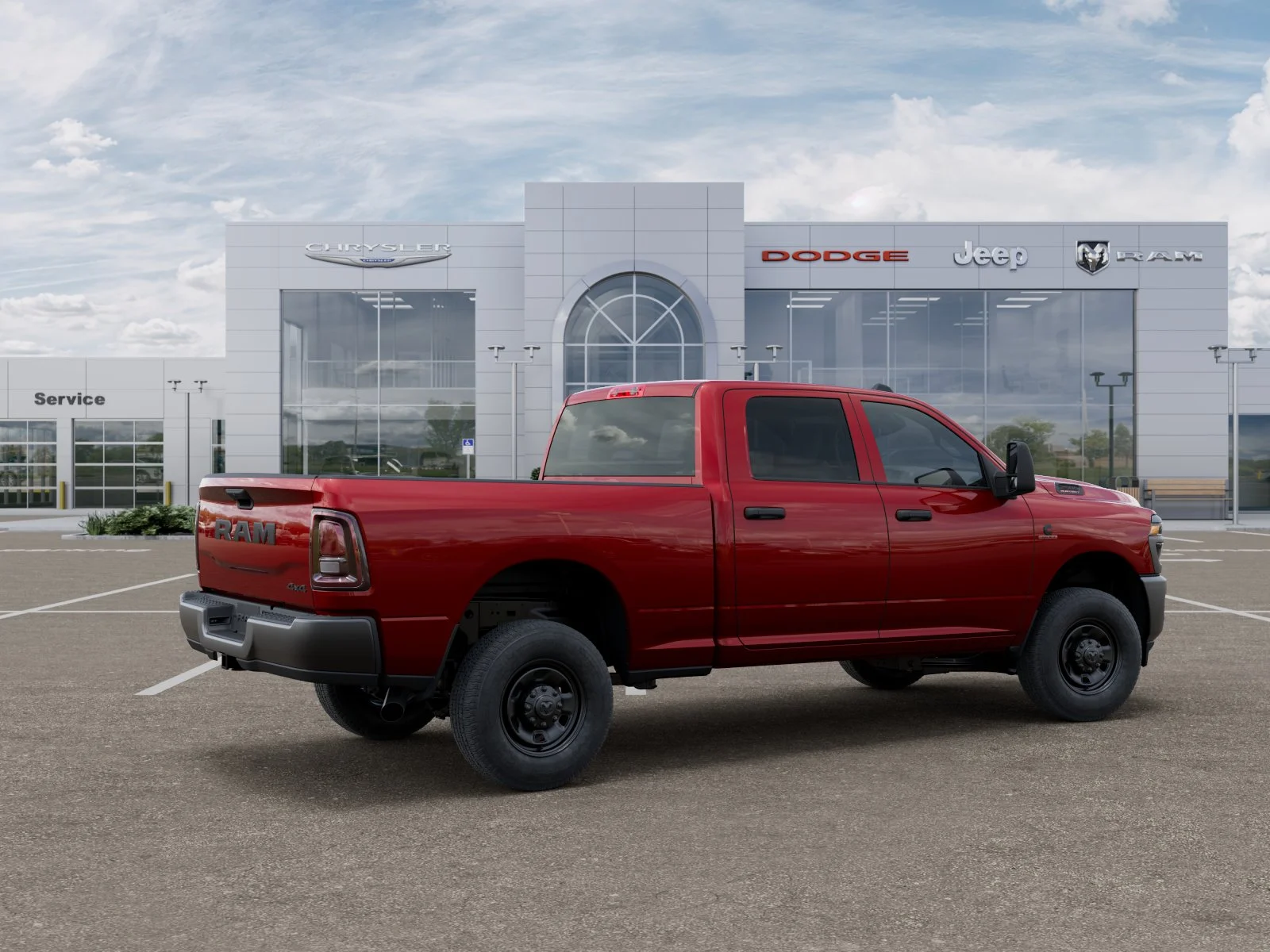 New 2026 Molten Red Pearl-Coat Exterior Paint RAM Tradesman image 31