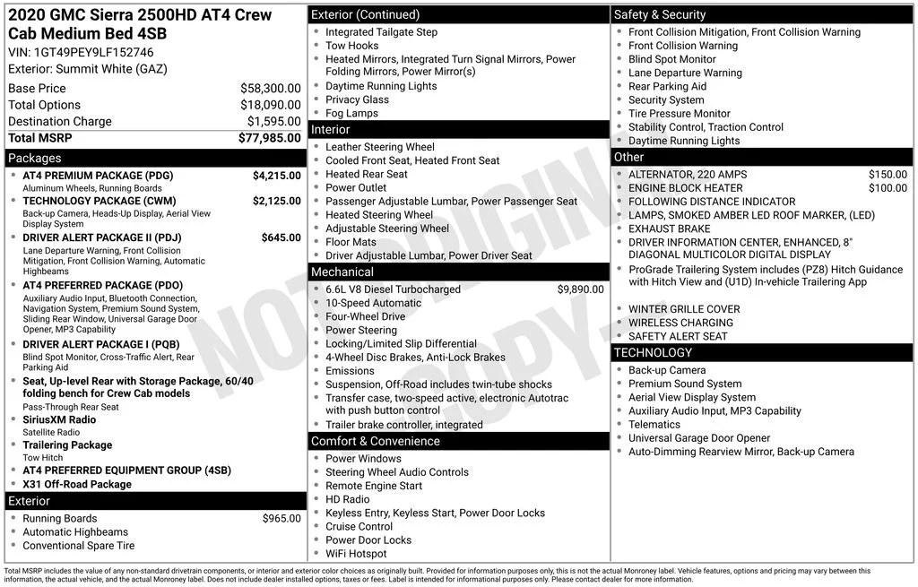 Used 2020 White GMC AT4 image 41