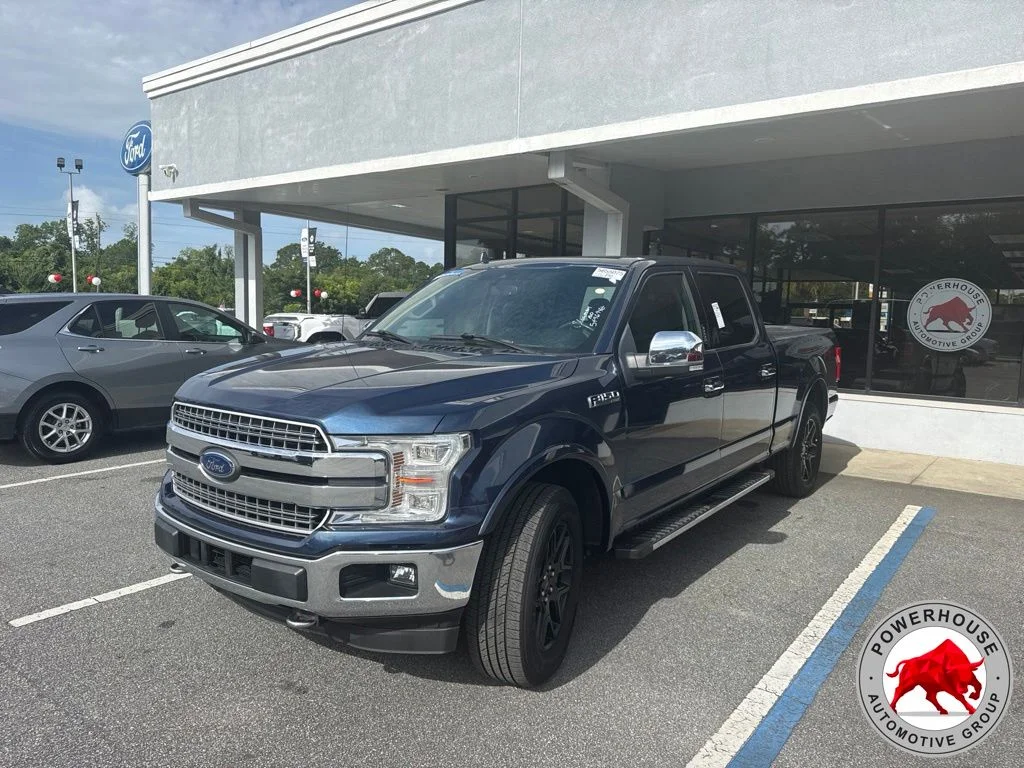 Used 2018 Blue Ford Lariat image 1