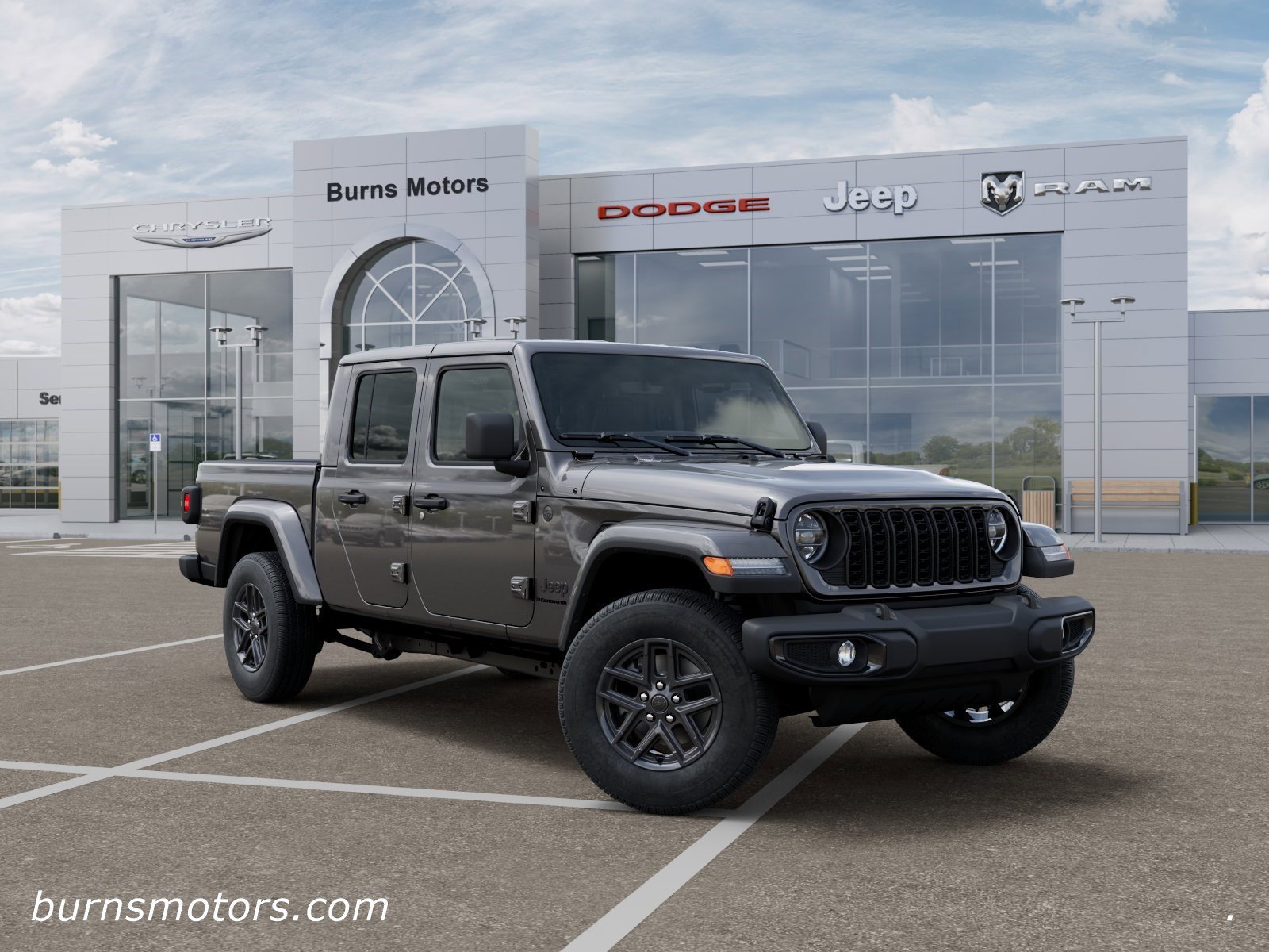 New 2026 Granite Crystal Metallic Clear-Coat Exterior Paint Jeep Sport S Dark Sky image 5