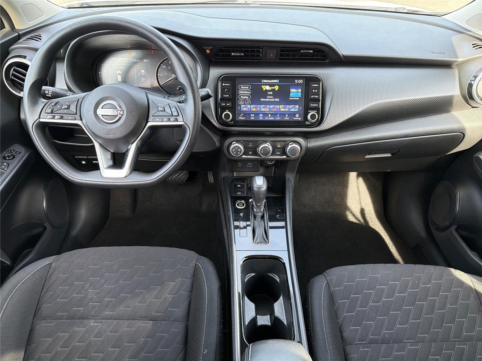 Used 2023 Aspen White Tricoat/Super Black Nissan SV image 9