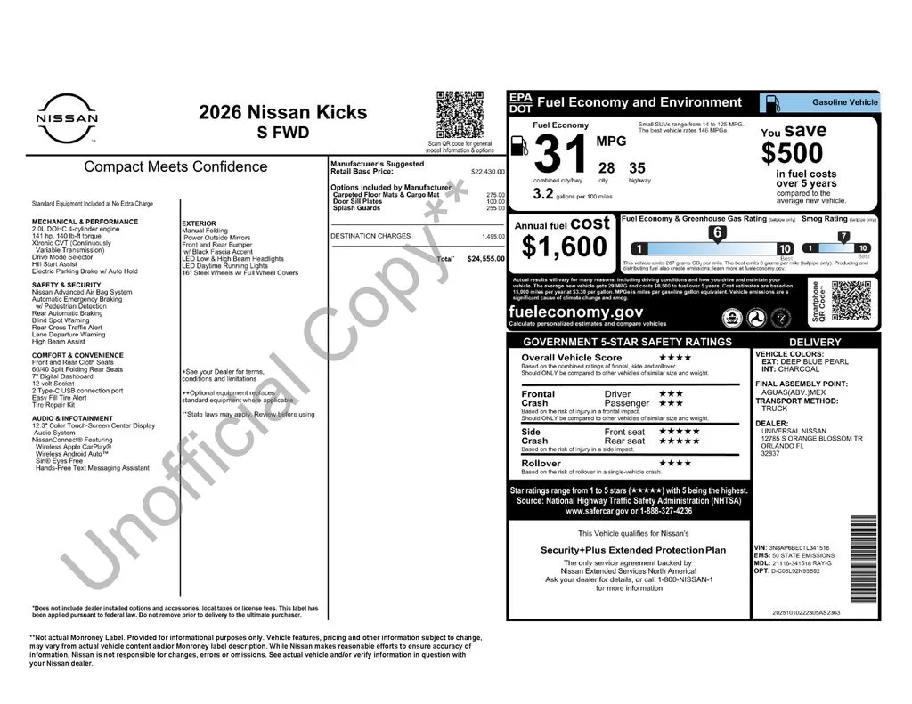 Certified Used 2026 Blue Nissan S image 28