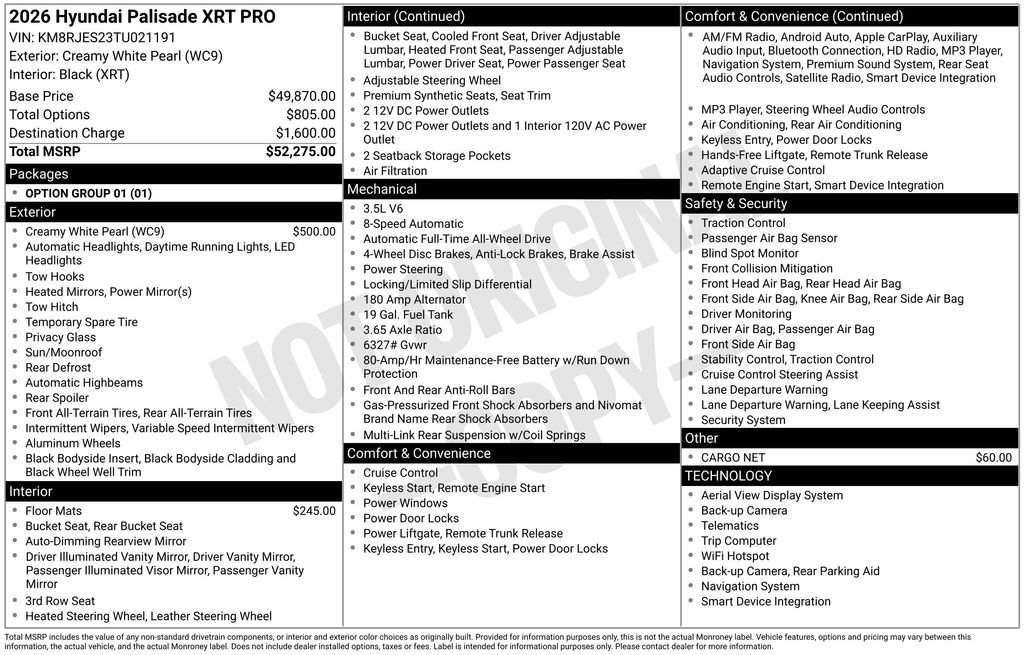 Used 2026 White Hyundai XRT Pro image 3