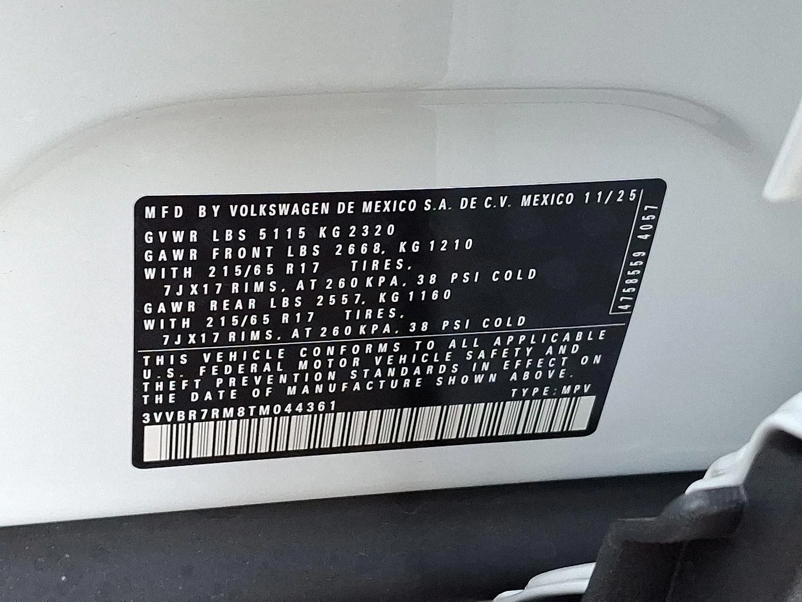 New 2026 0Q0Q/PUREWHITE Volkswagen S image 20