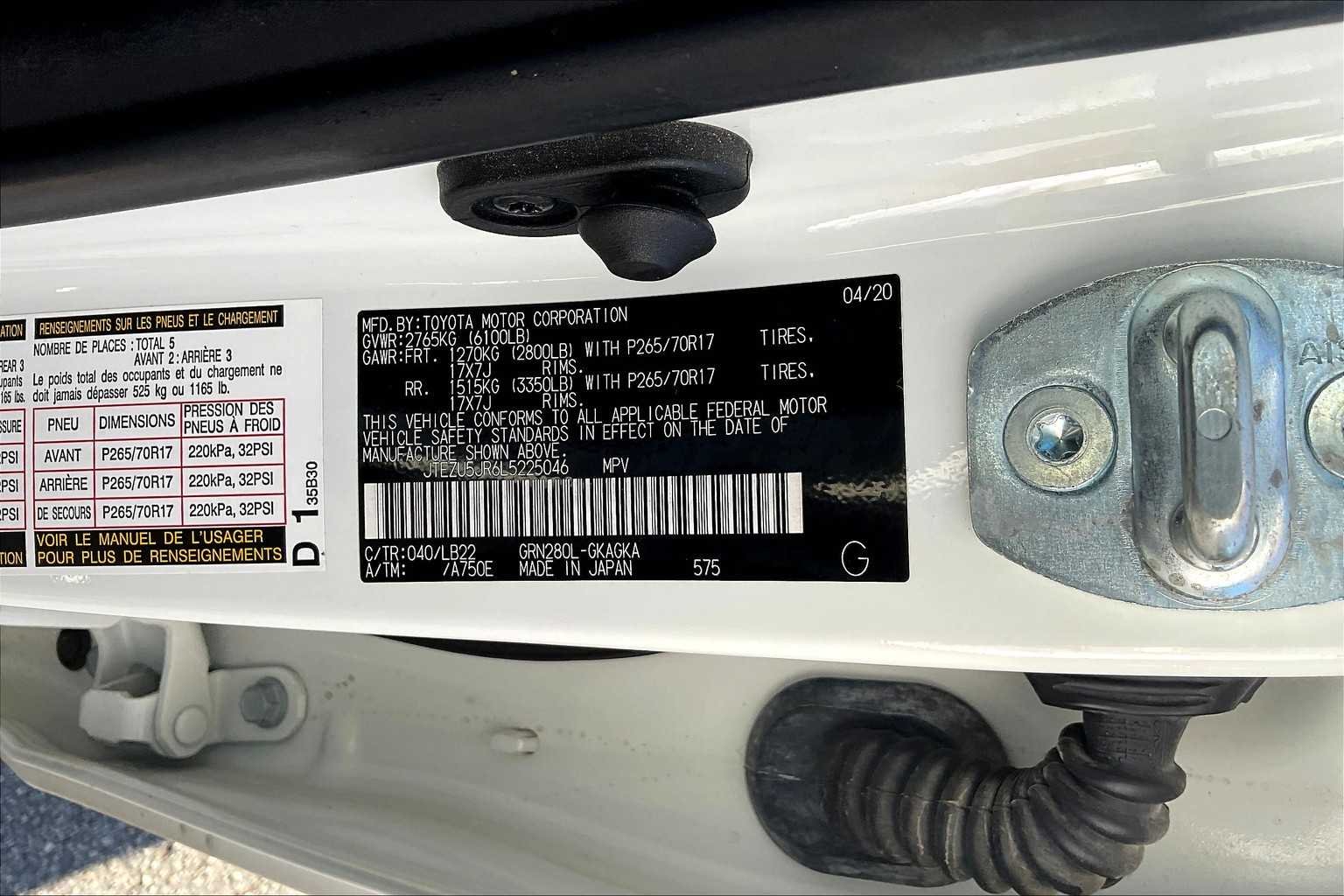 Used 2020 Super White Toyota SR5 image 33