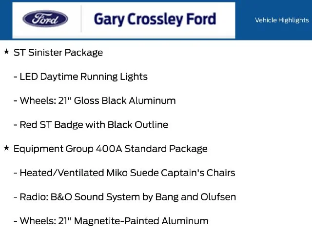 New 2027 Agate Black Metallic Ford ST image 6