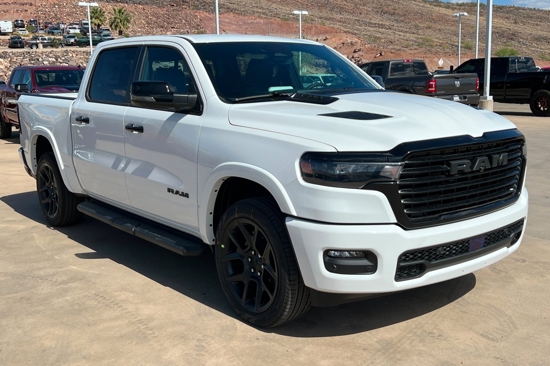 New 2026 Bright White Clear-Coat Exterior Paint RAM Laramie image 8