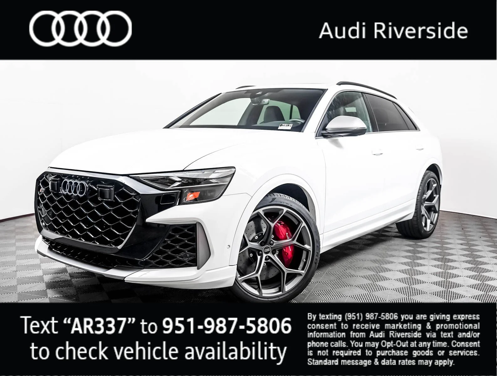 New 2026 Carrara White Audi performance image 1