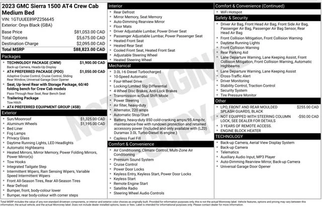 Certified Used 2023 Black GMC AT4 image 3