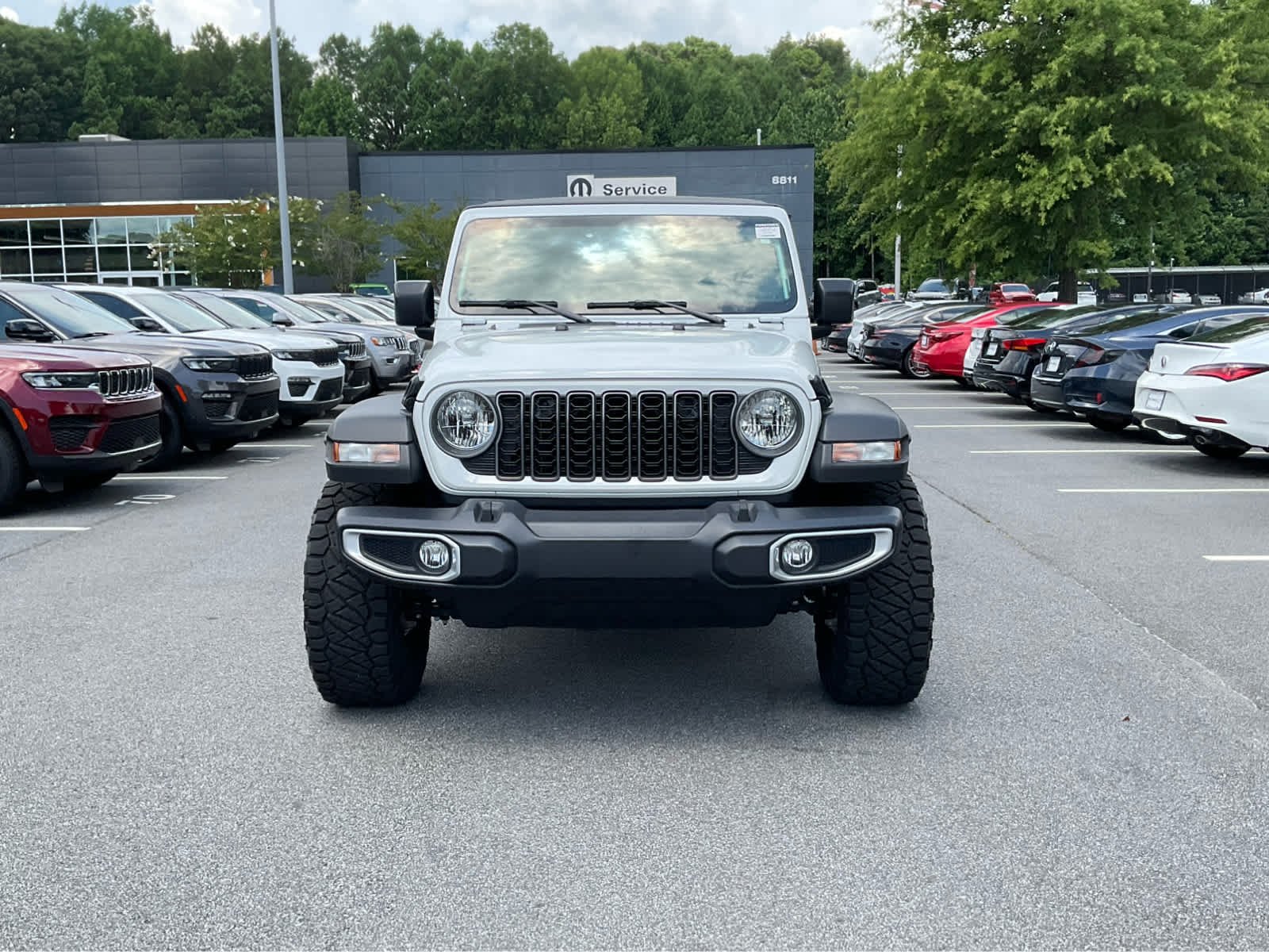 Used 2025 Bright White Clearcoat Jeep Sport image 8