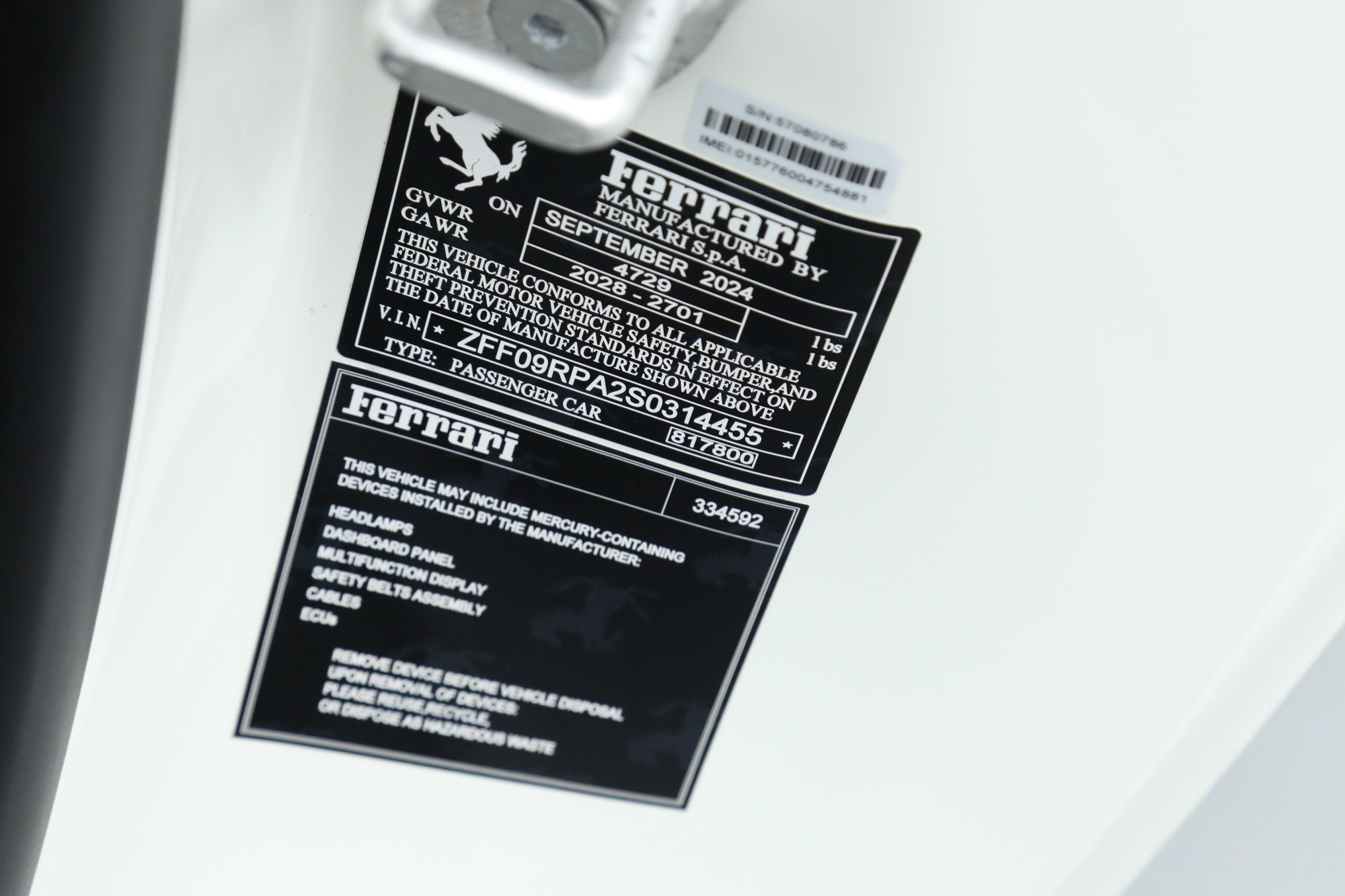 Used 2025 White Ferrari  image 46