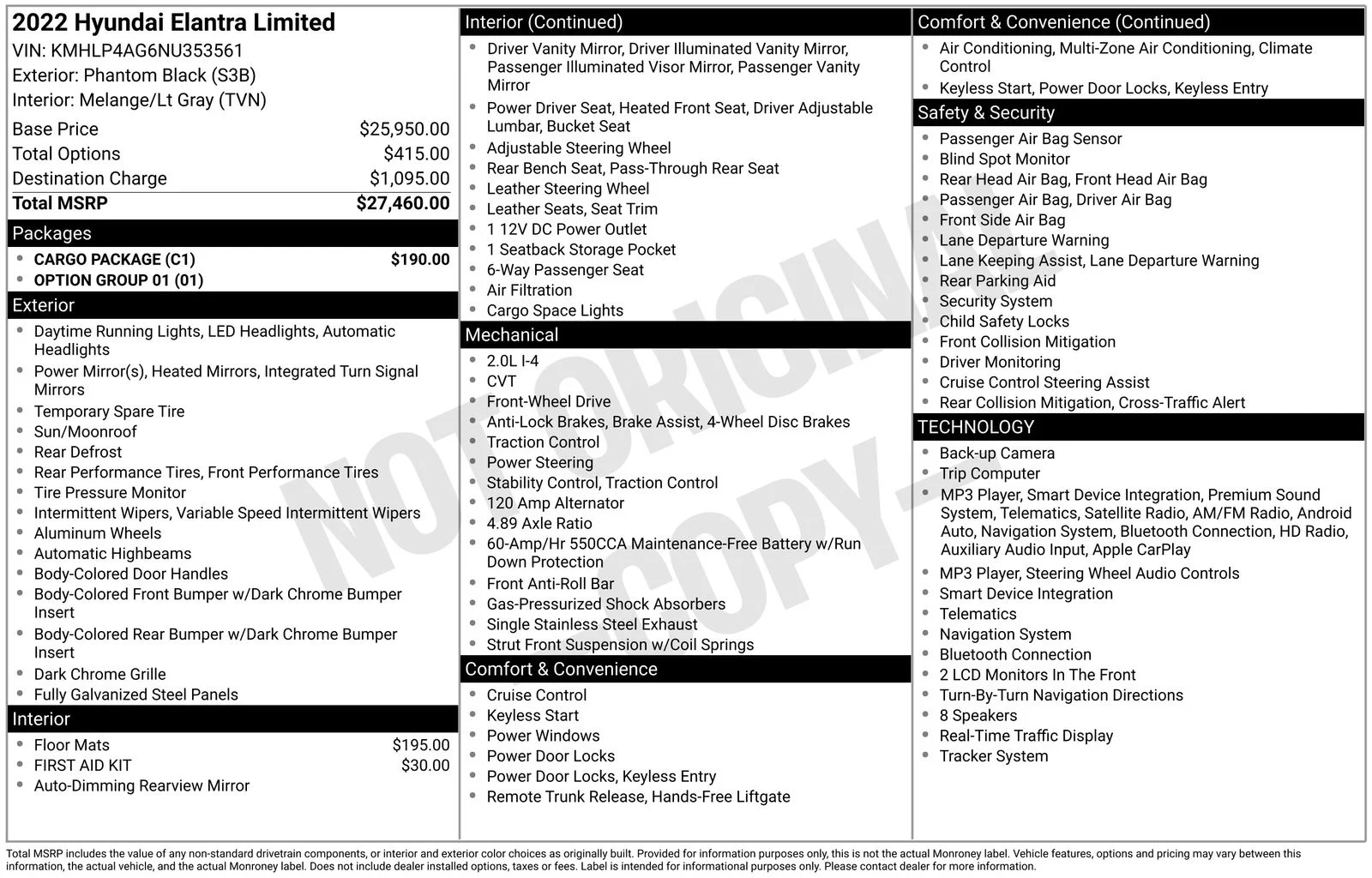 Used 2022 Black Hyundai Limited image 4