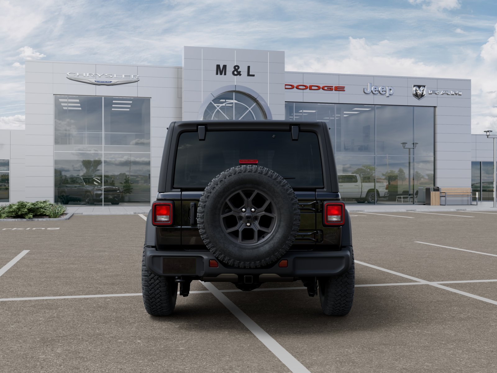 New 2026 Black Clearcoat Jeep 4-Door Willys 4x4 image 34