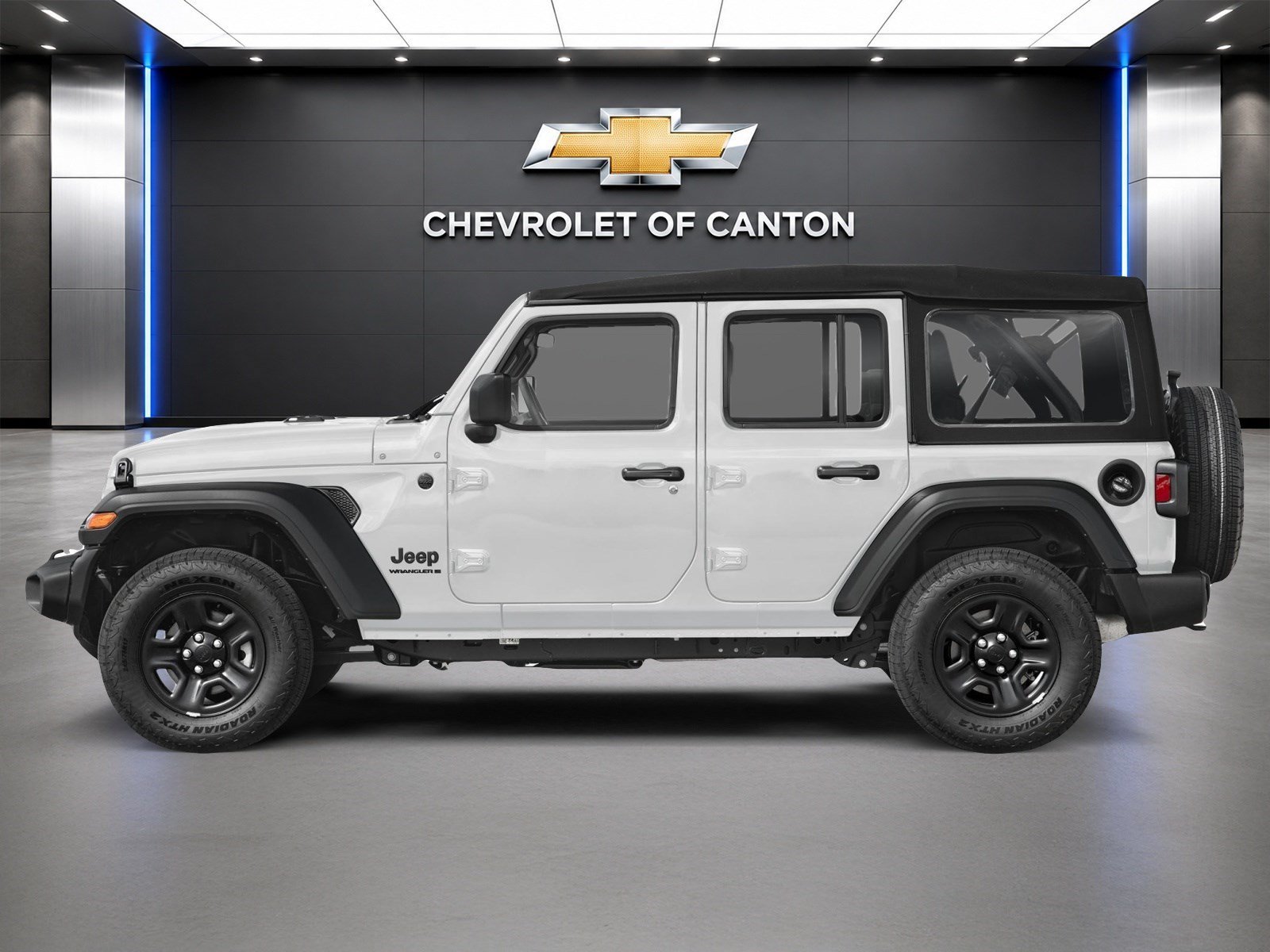 Used 2024 Bright White Clearcoat Jeep Sahara image 3