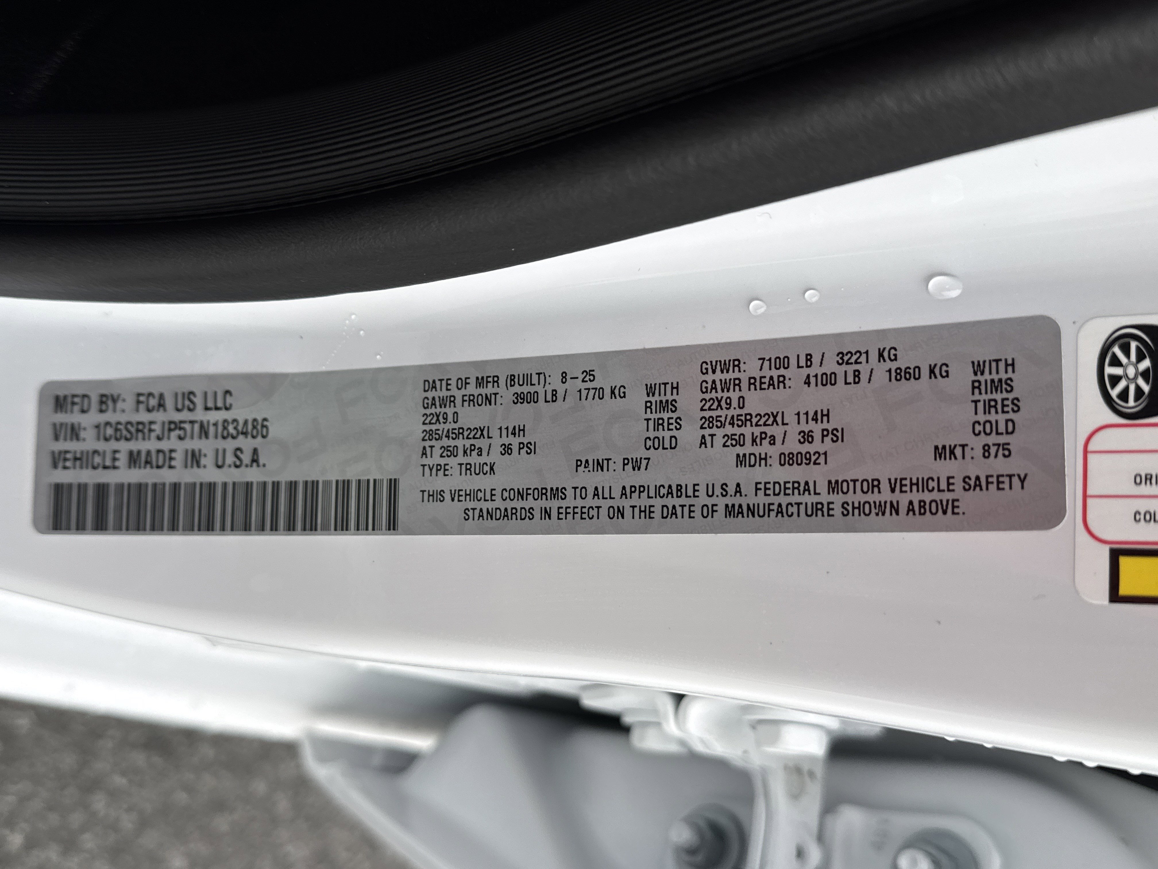 New 2026 Bright White Clear-Coat Exterior Paint RAM Laramie image 39