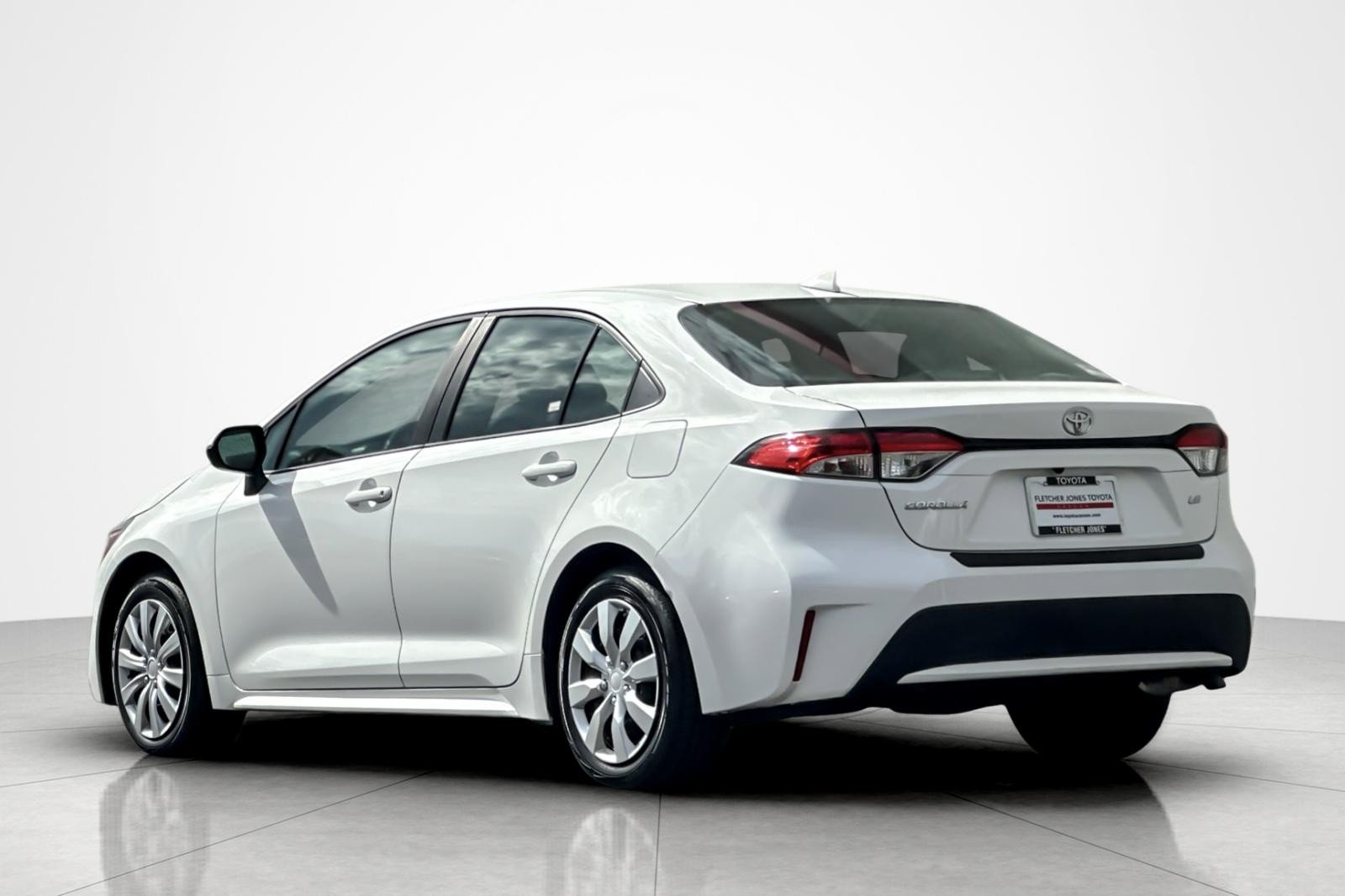 Certified Used 2021 Super White Toyota LE image 3