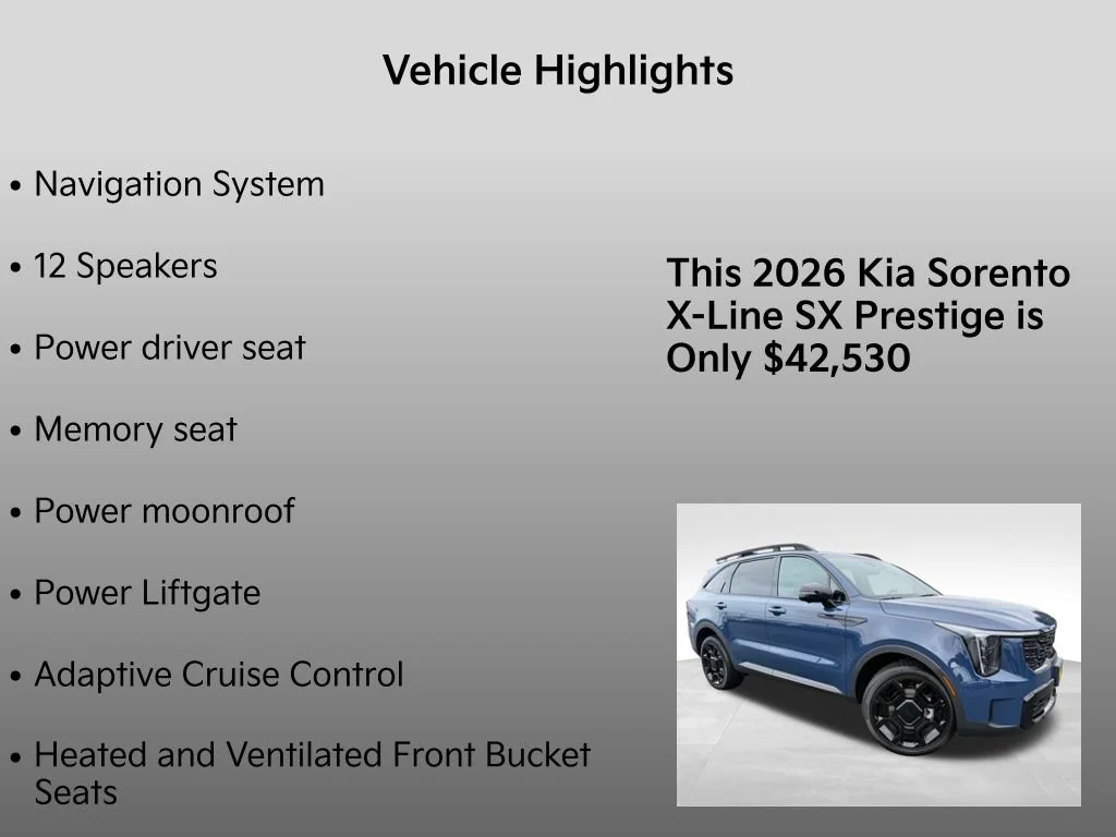New 2026 Midnight Lake Blue Kia X-Line SX Prestige image 31
