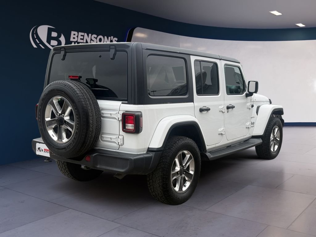 Used 2019 White Jeep Unlimited Sahara image 5