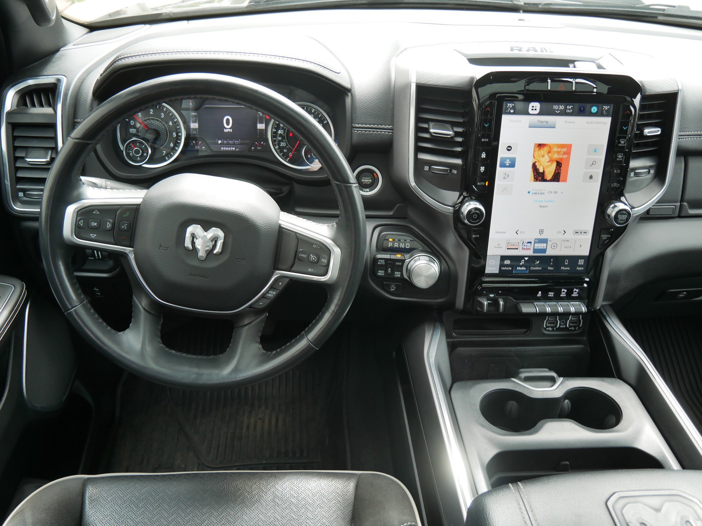 Certified Used 2023 Diamond Black Crystal Pearlcoat Ram Laramie image 16