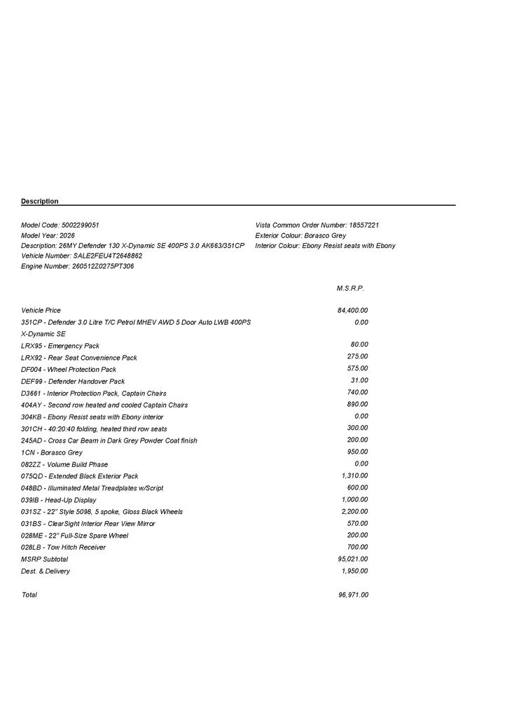 New 2026 Borasco Grey Land Rover X-Dynamic SE image 3