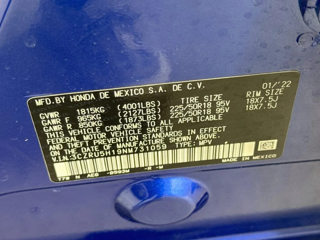 Certified Used 2022 Aegean Blue Metallic Honda Sport image 39