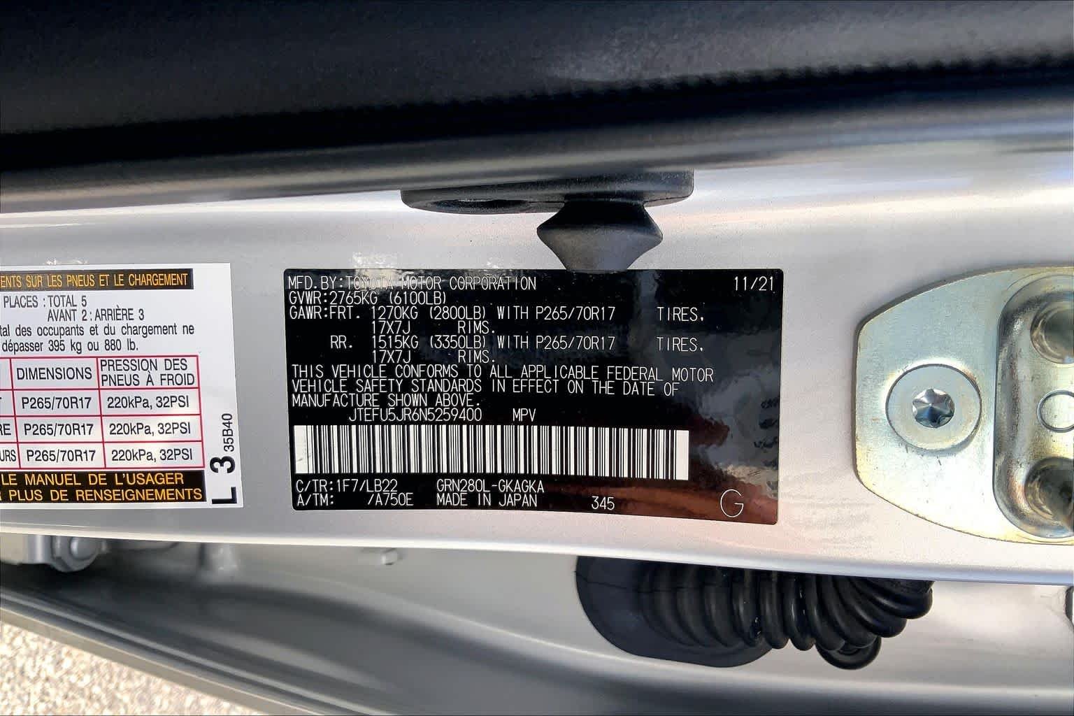 Used 2022 Classic Silver Metallic Toyota SR5 Premium image 36