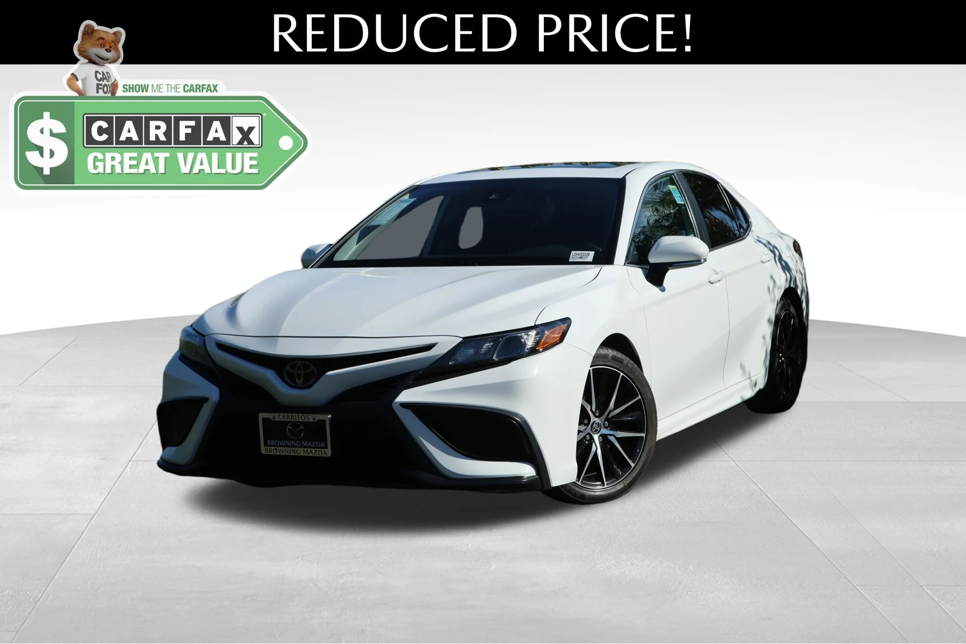 Used 2023 White Toyota SE image 1