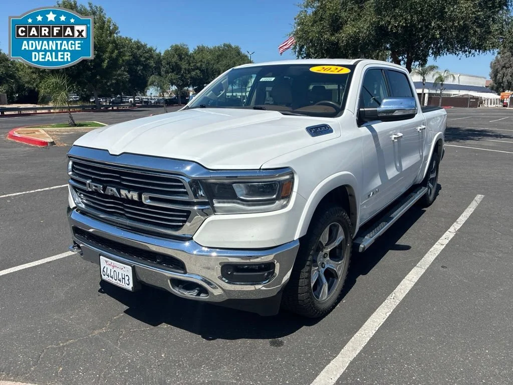 Used 2021 Ivory White Tri-c Ram Laramie image 7