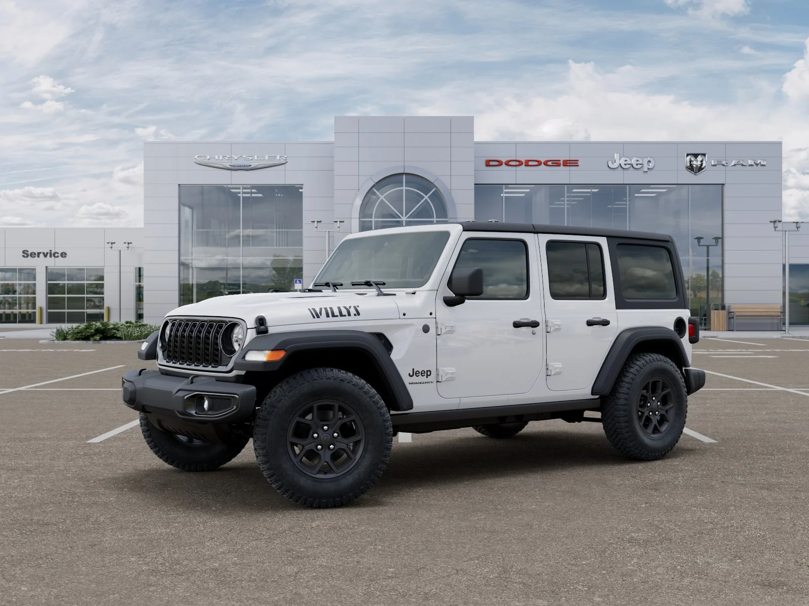 New 2026 Bright White Clear-Coat Exterior Paint Jeep Willys image 30
