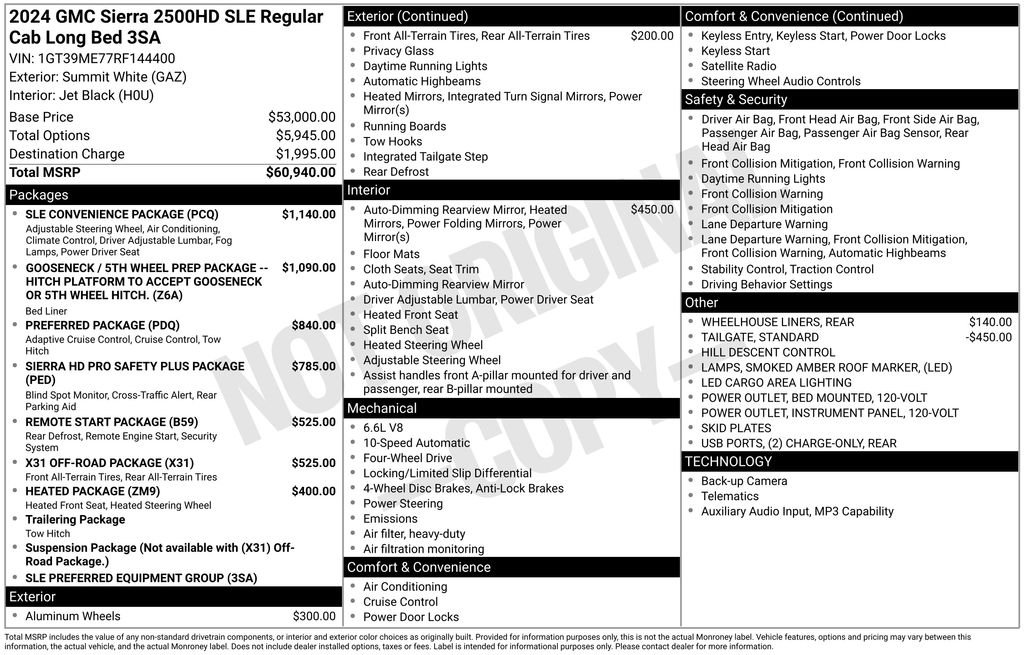 Used 2024 White GMC SLE image 22