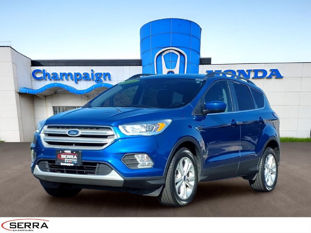Used 2018 Lightning Blue Metallic Ford SEL image 1