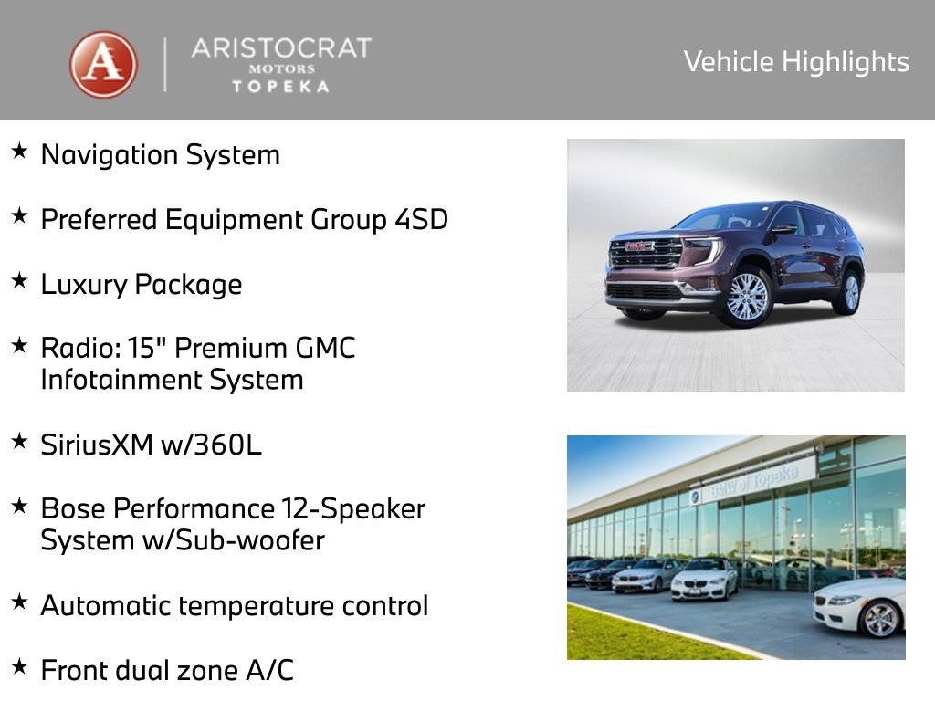 Used 2024 GMC Acadia Elevation with VIN 1GKENNKS1RJ203297 for sale in Kansas City